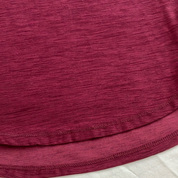 Old Navy girls size 8 burgundy Fitted Long Sleeve T-Shirt - Picture 4 of 10